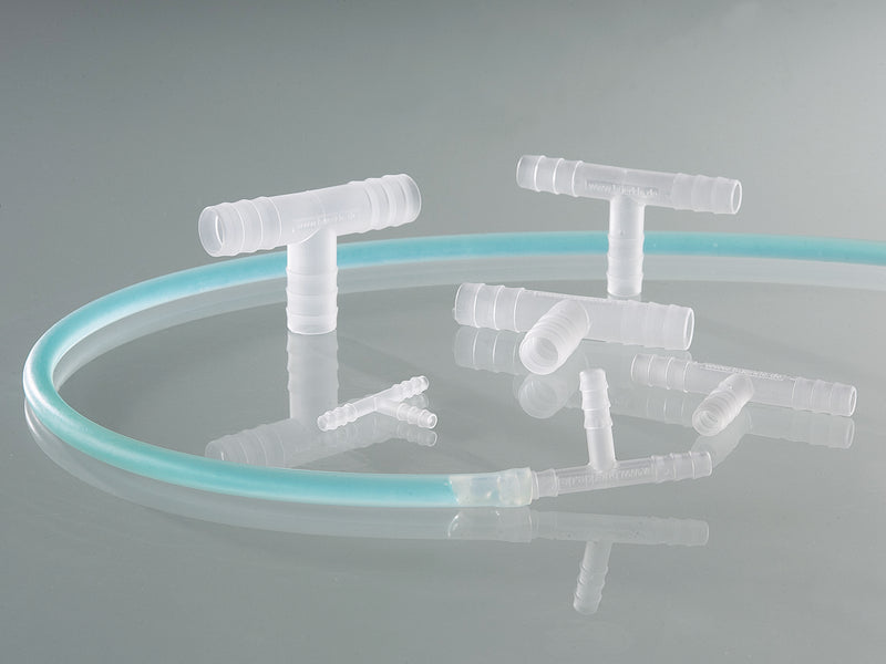 8705-0004: Conectores en T. PP. Ø3-5mm. boquilla cilíndrica - Quimivitalab