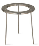 9170.1: Trípode de acero inoxidable, desmontable 120 mm, altura 210mm - Quimivitalab