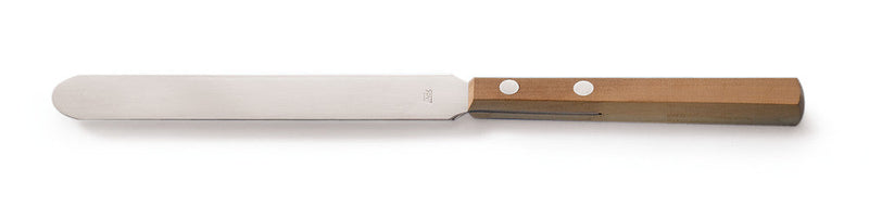 A652.1: Espátula ROTILABO, 210 mm, 20 mm, hoja de acero inox., mango de madera - Quimivitalab