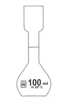 AAN3.1 Matraz aforado según Kohlrausch clase A, 100 ml - Quimivitalab