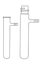 AAP8.1 Tubo de succión con borde rebordeado, vidrio de borosilicato, 30 ml - Quimivitalab