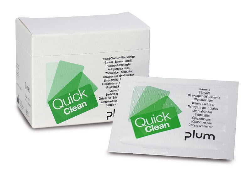 ALC1.1: Envase de recambio Toallitas limpiadoras de heridas QuickClean (20 uds) - Quimivitalab