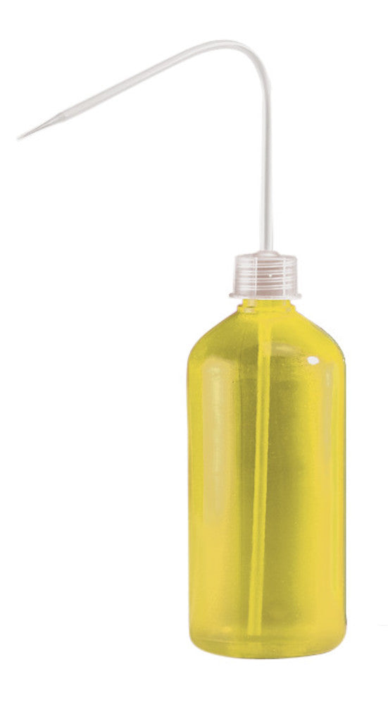6536.1: Frasco lavador ROTILABO ® Volumen 500 ml, amarillo - Quimivitalab