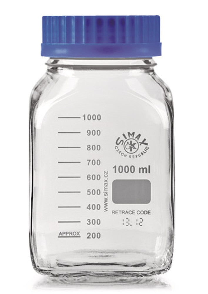 APL0.1 Frasco boca ancha ROTILABO ® GL 80 vidrio transparente, 2000 ml - Quimivitalab