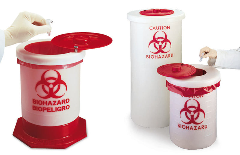 APN0.1 Contenedor de eliminación de residuos Biohazard, 57 litros - Quimivitalab