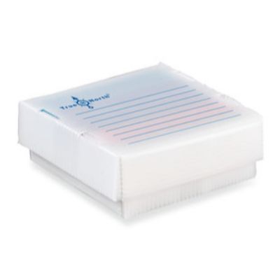 ENL0.1: Cajas criogénicas plegables PP 12x12 diseño para tubos 0 2 ml. 10 pc(s) - Quimivitalab