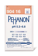 AYA1.1: Papel indicador de PH PEHANON ® pH 5,2–6,8 (200 uds) - Quimivitalab