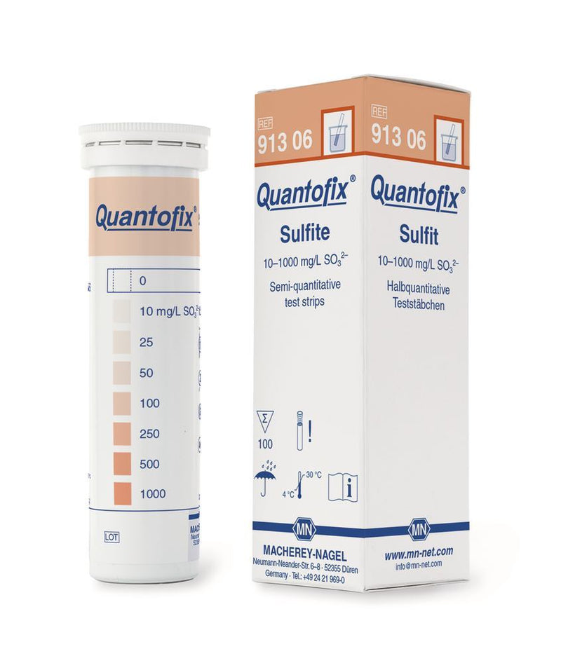 C736.1: Tiras de prueba Quantofix® sulfito (100 ud) - Quimivitalab