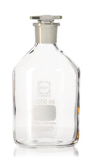 Y835.1 Frasco de boca estrecha, junta de vidrio esmerilado, vidrio transparente, 2000 ml - Quimivitalab