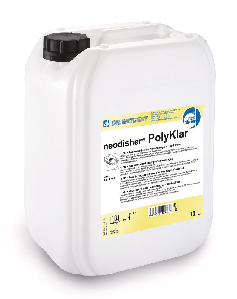 CLP6.1: Limpiador de lavavajillas neodisher ® PolyKlar, 10 LITROS - Quimivitalab