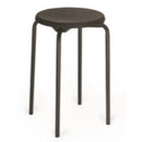 CXA8.1: Taburete apilable asiento PU marco negro negro H 500 mm. 1 pc(s) - Quimivitalab