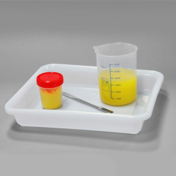 8081P-3000S Bandeja de polipropileno STERIWARE, 310x265x55 mm, 3000 ml, estéril (30 uds) - Quimivitalab