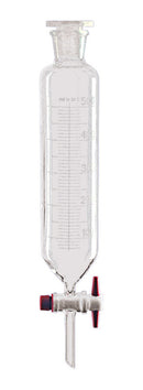 ENN8.1 Embudo separador cilíndrico con tapones de PTFE, 50 ml (2 uds) - Quimivitalab