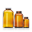 ETN6.1: Frasco de boca ancha vidrio marrón, 1000 ml, 53-400 (12 uds) - Quimivitalab