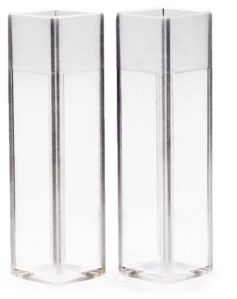 EXP3.1: Cubetas desechables fluorescentes UV-transparentes, vol. 2,5 a 4 ml (100 uds), - Quimivitalab