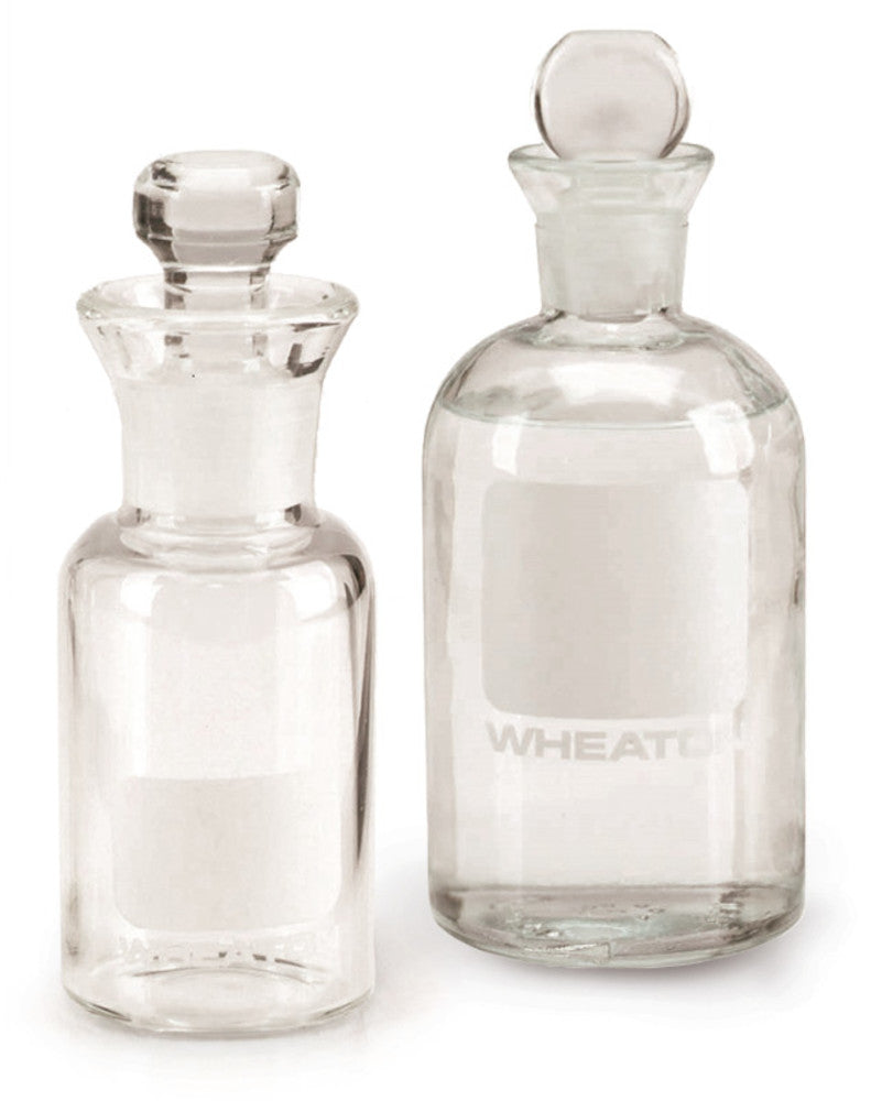 EXT8.1: Botella DBO sin recubrimiento, 60 ml, Pennyhead, vidrio borosilicato, 60 ml - Quimivitalab