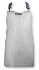 KCH4.1: Delantal de protección contra perforaciones niroflex, Malla metálica 7.0 x 0.7 mm, 80 cm - Quimivitalab