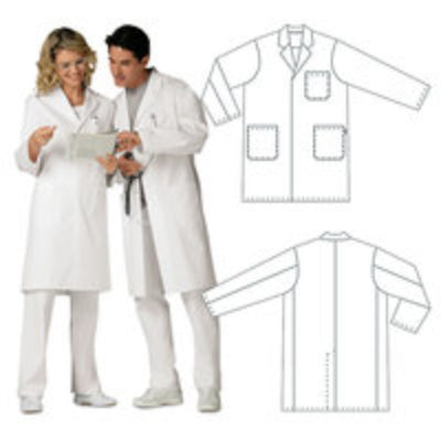 ELY1.1: Abrigos para mujer y hombre UNISEX. 100% algodón. Con cuello reversible. Talla XXS. 1 pc(s) - Quimivitalab