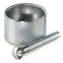LL29.1 Mortero con mano, 330 ml, Altura: 80 mm, acero inox. 18/10 - Quimivitalab