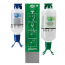 LY51.1: Estación lavaojos DUO Soporte de pared con 2 botellas DUO - Quimivitalab