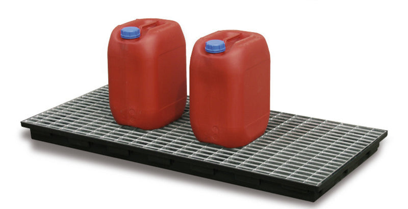 NH67.1 Bandeja recolectora para productos químicos con rejilla volumen 30 litros
