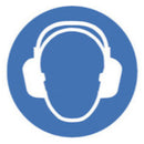 NK26.1: Símbolos de seguridad según ISO 7010 Use protección para los oídos Ø 100 mm. 1 pc(s) - Quimivitalab