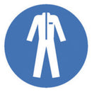 NK37.1: Símbolos de seguridad según ISO 7010 Llevar ropa de protección Ø 100 mm. 1 pc(s) - Quimivitalab