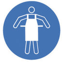 NK43.1: Símbolos de seguridad según ISO 7010 Use delantal protector Ø 100 mm. 1 pc(s) - Quimivitalab