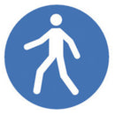 NK48.1: Símbolos de seguridad según ISO 7010 Usar sendero Ø 200 mm. 1 pc(s) - Quimivitalab