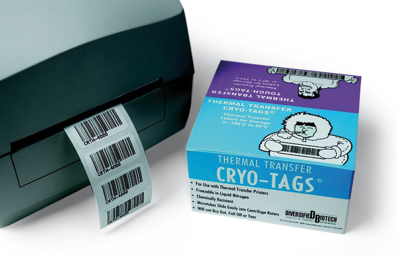 NL05.1 Etiquetas de transf. térmica Cryo-Tags, 20,6 x 7 mm, para botes de 0,2ml (1 rollo) - Quimivitalab