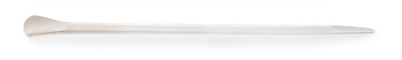 NL93.1: Espátula estándar de plástico desechable, blanca (300 uds) - Quimivitalab