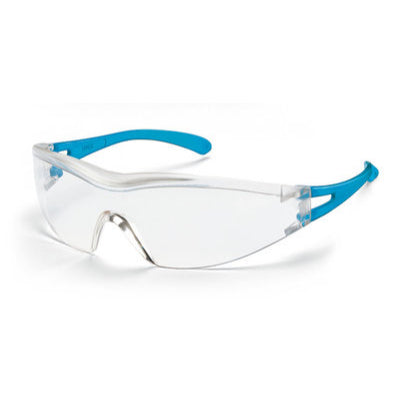 NP25.1: Gafas de seguridad UV x-one. UVEX EN 166. EN 170. Azul celeste. Transparente. 1 pc(s) - Quimivitalab