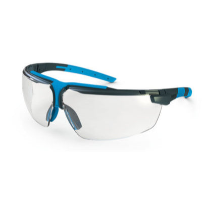 NP27.1: Gafas de seguridad UV i-3. UVEX EN 166. EN 170. Antracita/azul. Transparente. 1 pc(s) - Quimivitalab