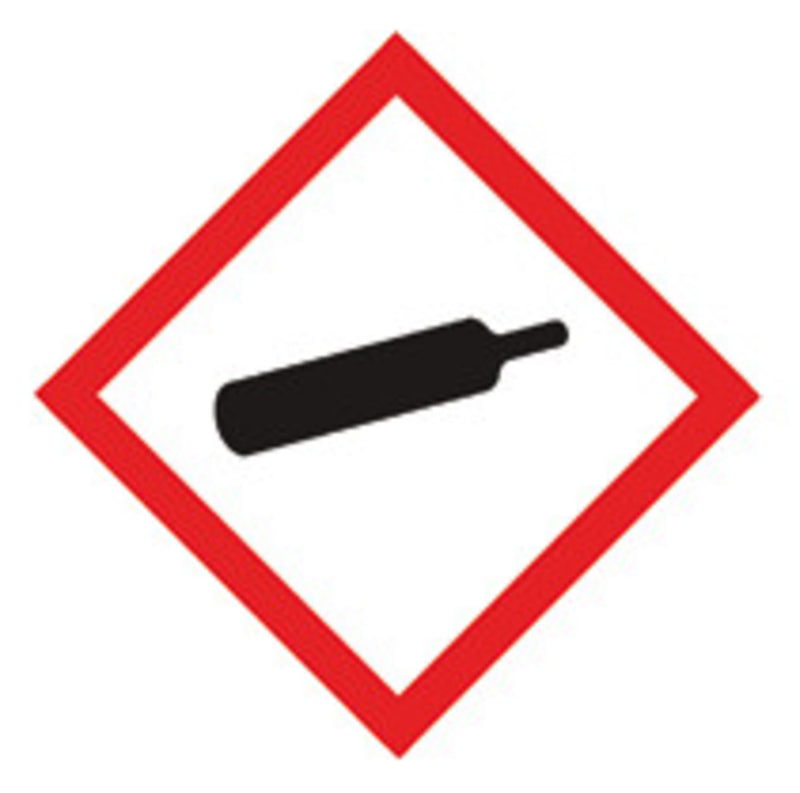 NP46.1 Etiqueta de símbolo Botella de gas, alto brillo (250 uds)- Quimivitalab