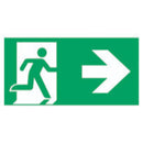 NP75.1: Abetos y señales de emergencia acc. a la salida de emergencia a la derecha. 1 pc(s) - Quimivitalab