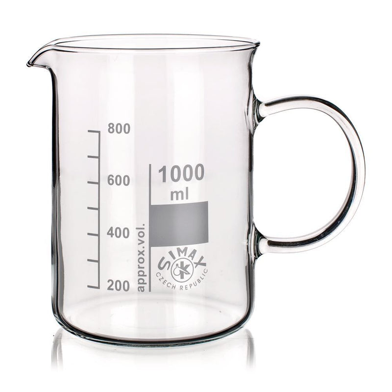 NT32.1: Vaso ROTILABO®, corto, graduado, con pico y asa.  1000 ml (2 uds) - Quimivitalab