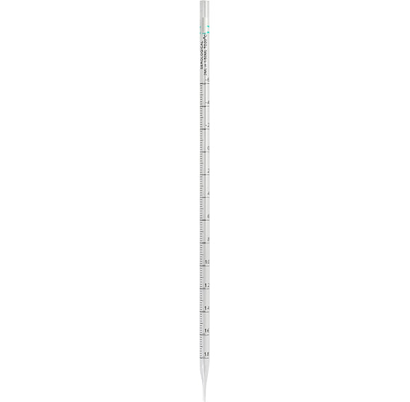 P10602 Pipeta serológica estéril, PS, 2 ml, libre de ADN y ARN (pack de 400 uds) - Quimivitalab