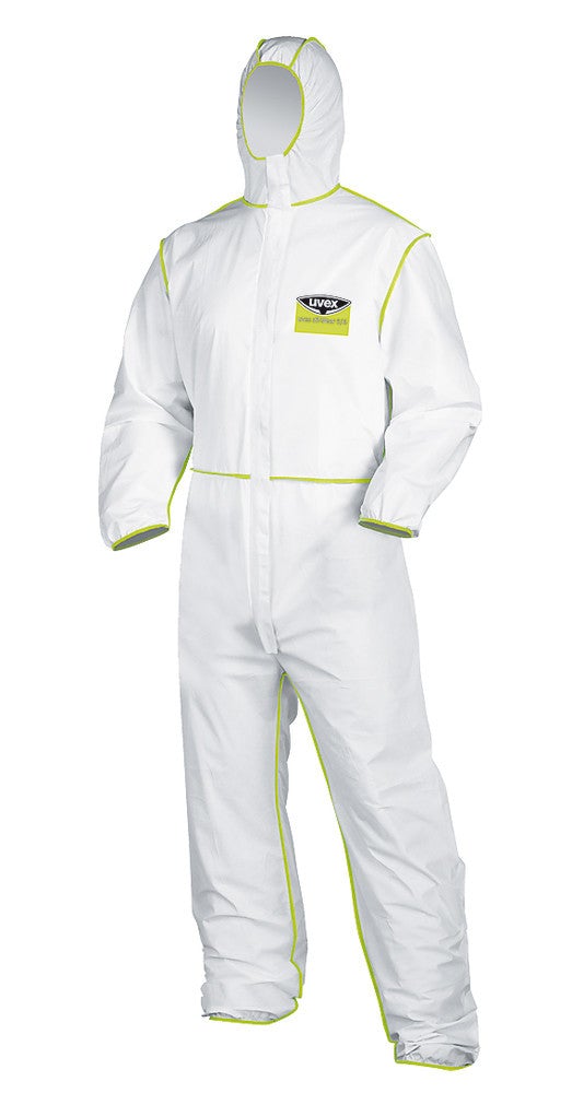 PP23.1  mono desechable con capucha, blanco, uvex 9877  T/XXL