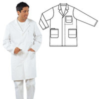 PT58.1: Bata de laboratorio para hombre 100% algodón. Talla 48/50. 1 pc(s) - Quimivitalab