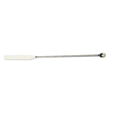 YP97.1: Micro cuchara stainl. acero 18/10 L 150 mm W 7 mm forma cuchara. 1 pc(s) - Quimivitalab