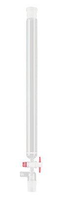 TK57.1 Columna de cromatografía con frita, núcleo de vidrio esmerilado y conexión de extracción GL 18, 35 ml, 15 mm, 200 mm - Quimivitalab