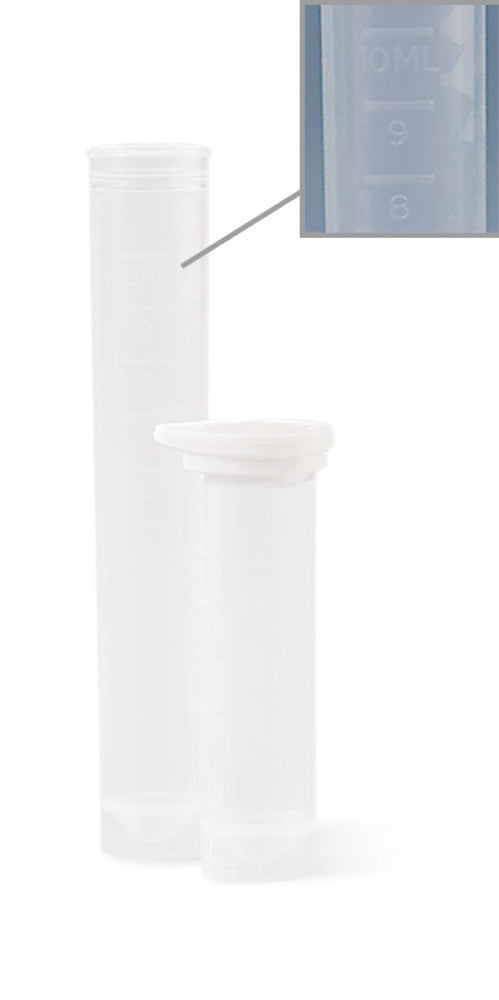 X329.1: Tubos de ensayo con sello de seguridad, 5 ml, altura: 57 mm, blanco (250 ud) - Quimivitalab