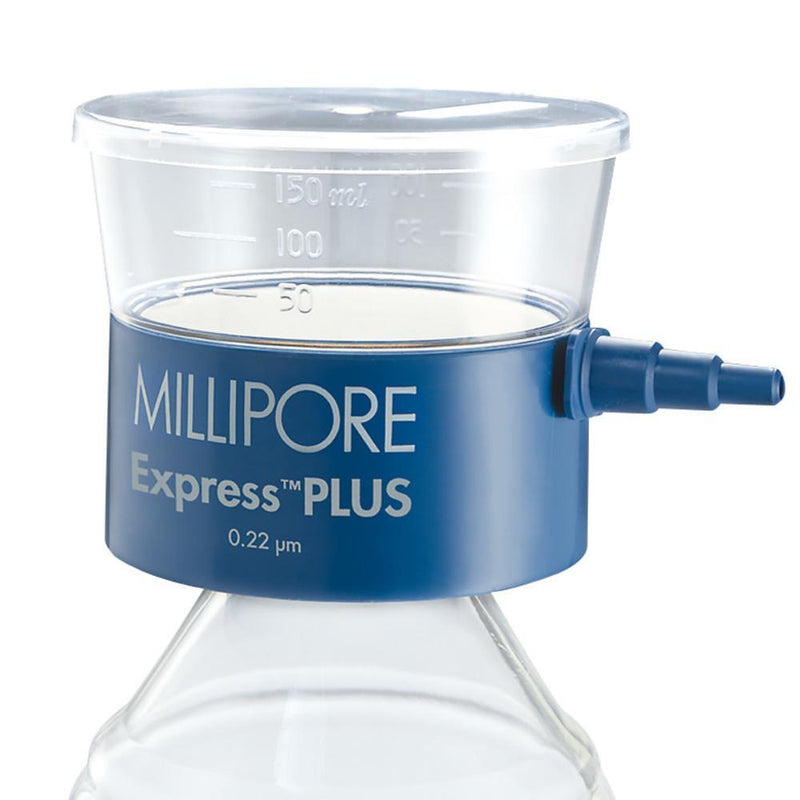 X337.1: Filtros de tapa de botella Membrana Steritop ™ MILLIPORE Express ® PLUS (PES), 1000 ml (12 unidades) - Quimivitalab