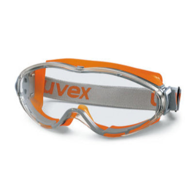 X406.1: Gafas de vista completa ultrasónicas. Por UVEX de acuerdo con EN 166. EN 170. PC. Naranja/gris. 1 pc(s) - Quimivitalab