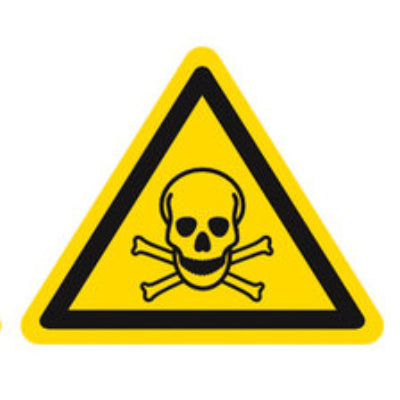 EYH4.1: Símbolos de advertencia establecidos. Indiv. etiquetas de advertencia tóxico. 1 pc(s) - Quimivitalab