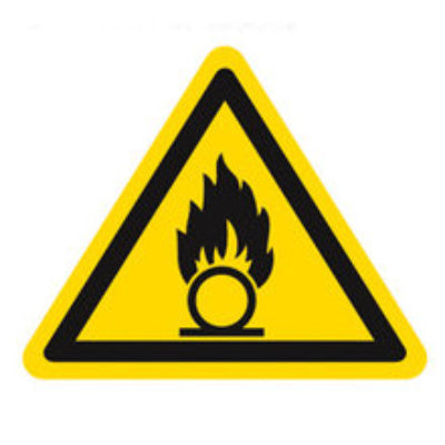 EYH5.1: Símbolos de advertencia establecidos. etiquetas individuales que advierten sustancias altamente inflamables. 1 pc(s) - Quimivitalab