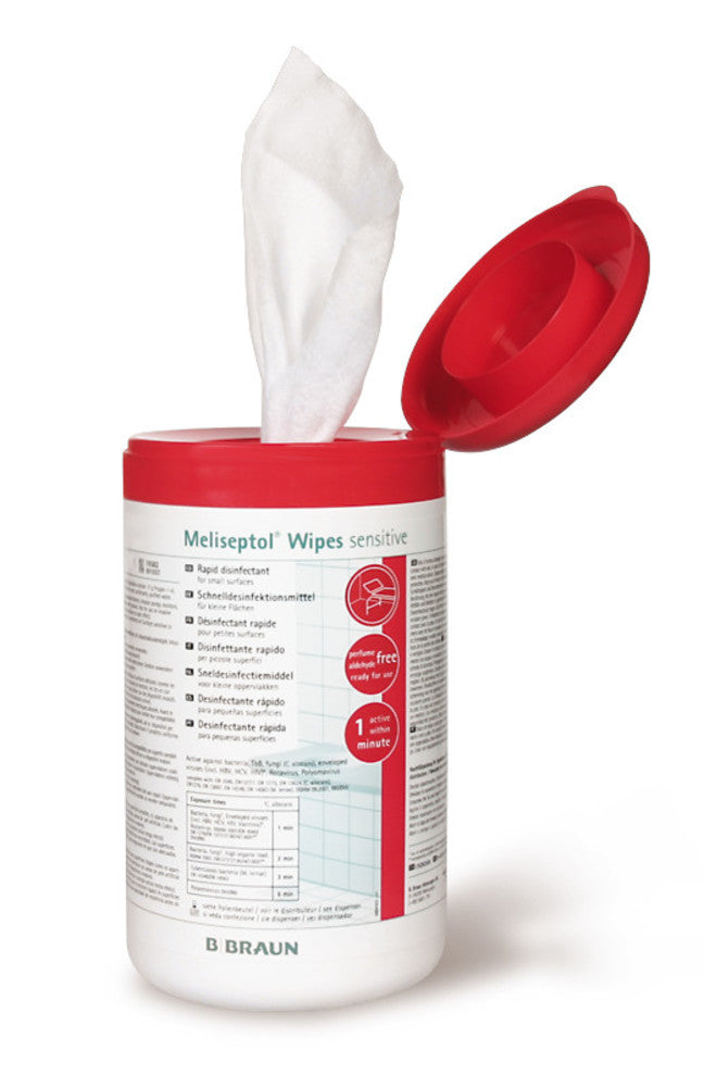 XP57.2: Toallitas desinfectantes Meliseptol ® toallitas sensibles, Recambio 60 uds - Quimivitalab