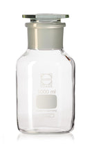 Y833.1 Frasco de boca ancha, junta de vidrio esmerilado, vidrio transparente, 2000 ml - Quimivitalab