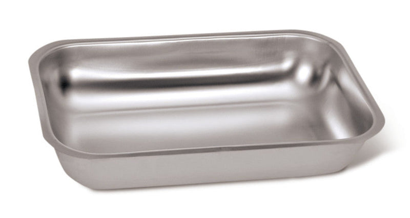 YH71.1 Bandeja de acero inox. pulido. Esterilizable en autoclave, 1,2 litros - Quimivitalab