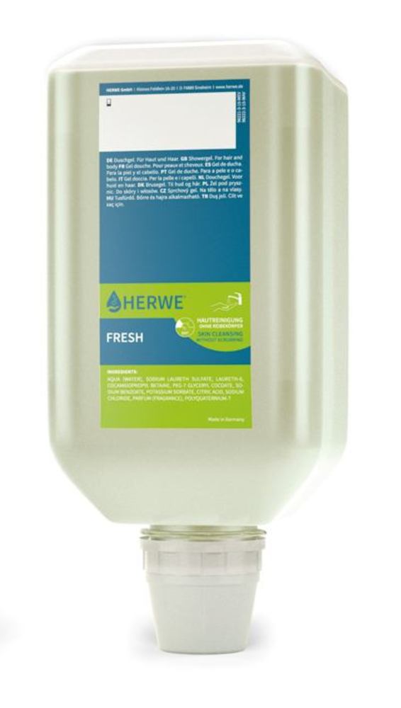 YT48.2 Gel de ducha HERWE FRESH en botella 2000 ml con dosificador - Quimivitalab